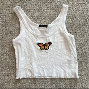 6 tops from Brandy Melville, aero pastel, American Eagle, and Hollister.